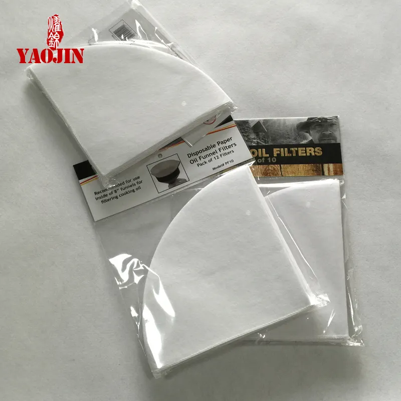 Papier filtre à huile pour cuisine, qualité circulaire, 500 pièces, papier filtre à cellulite, vitesse moyenne, pour huile de cuisson