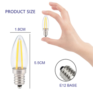 Nhà Máy bán hàng trực tiếp Dimmable Retro E12 LED bóng đèn dây tóc 1.5W AC110V 220V phong cách cổ điển năng lượng-hiệu quả đèn ánh sáng cho nhà - Product Image 3