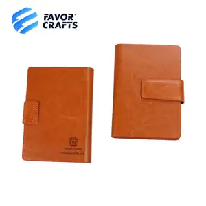 2024 Factory Price PU Leather Cover 6 Ringbinder Organizer With Cardholder And Megnetic Closure