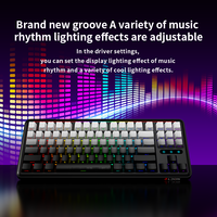 Teclado Mecánico Inalámbrico LX87 con 75% de Teclas, USB Tipo-C, Intercambiable en Caliente, RGB, 88 Teclas, Aleación de Aluminio, Nuevo