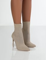 Bottes élastiques de couleur unie pour femmes, chaussures sexy à mi-mollet à talons fins, chaussettes 880
