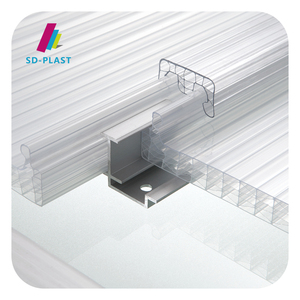 Système de plaque <span class=keywords><strong>en</strong></span> polycarbonate <span class=keywords><strong>en</strong></span> U pour les plaques <span class=keywords><strong>en</strong></span> polycarbonate à double paroi, multi-paroi, pour la toiture, matériau PC, découpe sur mesure - Product Image 4