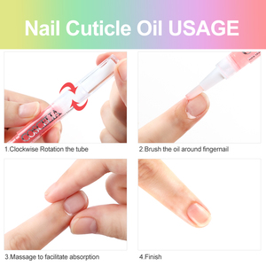 Aceite Nutritivo para Uñas en Lápiz, Revitalizador de Cutículas, Aceite Suavizante para el Borde de los Dedos, Aceite Natural para Cutículas de 2 ml con Fragancia a Frutas - Product Image 6