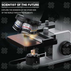 KW Khoa Học Mới 2025 40x-16000x LED Chiếu Sáng Binocular Kính Hiển Vi Giáo Dục Sinh Học Sinh Viên Và Trẻ Em Kính Hiển Vi Hơi Đồ Chơi - Product Image 5