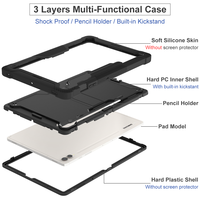 TOZIZO Étui et housse en silicone pour tablette Tab A9+/A9 Plus 11 pouces (SM-X210/216/218) Housse de protection souple et légère
