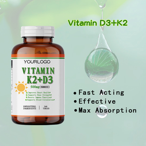 Nahrungsergänzungsmittel Vitamin D3 und K2 <span class=keywords><strong>Tabletten</strong></span> 50000 IE 2-in-1 Veganes Supplement Vitamin D3 K2 <span class=keywords><strong>Tabletten</strong></span> für Knochengesundheit - Product Image 4