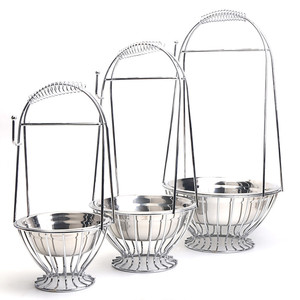 Soporte para Carbón de Narguile, Kit de Cesta para Carbón de Shisha, Grande/Mediano/Pequeño, 3 en 1, Color Plata y Dorado - Product Image 1