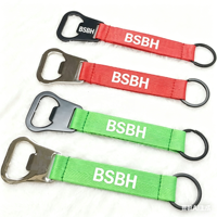 Cordon porte-bouteille en polyester durable et écologique avec ouvre-bouteille et boucle de sécurité détachable, prix usine BSBH