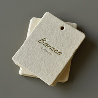 Etiquetas Personalizadas de Moda para Ropa de Lujo con Logotipos Personalizables para Colgar