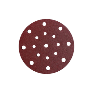 Fabricante 6 Polegada Multi Buracos De Alumínio Vermelho Óxido Gancho <span class=keywords><strong>Loop</strong></span> Lixa Discos Amostra Grátis para Polimento De Metal Automóveis De Madeira - Product Image 1