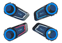 Auriculares Intercomunicadores de Malla para Motocicleta, Sistemas de Comunicación para 8 Motociclistas, Auriculares Intercomunicadores para Casco de Motocicleta MAXTO M6S