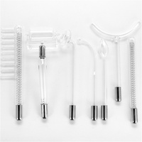 Populaire Kit de 7 Pièces Portable de Darsonval Haute Fréquence en Verre pour Rajeunissement Facial et Élimination de l'Acné, Appareil Galvanique Portatif, Garantie 1 An (États-Unis)