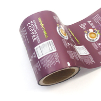 Rouleaux de film laminé PET/PE blanc personnalisables avec logo, recyclables, étanches et scellés, pour emballages alimentaires jetables de barquettes de lait et de biscuits