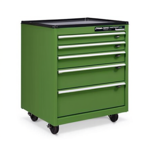 Fami Flexa Series <b>Drawer</b> Cabinet 5 <b>Drawers</b> 564x675x920 Mm Green Ral6011 <b>Tool</b> Storage Cabinet - Product Image 3
