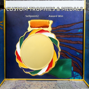 Trofeos, Medallas y Placas de Metal Personalizables con Logotipo Personalizado para Deportes, Cricket, Taekwondo, Natación, Graduación, Ferias Comerciales y Regalos - Product Image 2