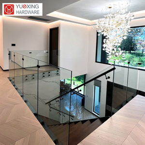 Maison Abordable <span class=keywords><strong>Mezzanine</strong></span> Standoff garde-corps main courante Facile installé Sans Cadre en verre garde-corps - Product Image 1