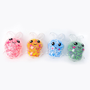 Wholesale New High Quality Popular Wholesale Colorful TPR Rabbit Shape Anti-Stress Relieve Stress Toy <b>Squishy</b> Ball - Product Image 2