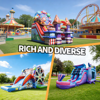 Enfants Lune Gonflable Moonwalk Water Jumper Bouncer Bouncy Castle Jumping Commercial Bounce House Party Rentals