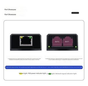 ตัวขยายสัญญาณ PoE แบบติดผนัง RJ45 สำหรับอุปกรณ์เครือข่าย CCTV รองรับ IEEE802.3af/at 10/100Mbps 1 ช่องอินพุต 2 ช่องเอาต์พุต แบบ Cascade Repeater - Product Image 4
