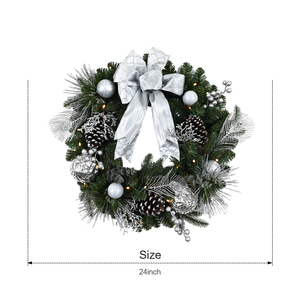 Wholesale Customized <b>Door</b> Artificial Christmas Wreath Pinecorn Ecofriendly Christmas Wreath - Product Image 1