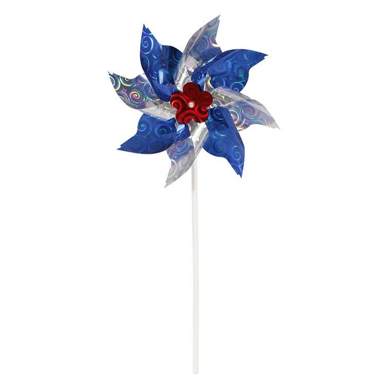 Garden festival supplies kids toy outdoor ornament wind spinner pinwheels PLASTIC windmill stakes