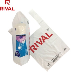 biodegradable Supermarket Thank <span class=keywords><strong>You</strong></span> Vest t shirt shopping plastic vest bag - Product Image 4