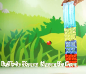 Jouet de voiture de course magnétique en plastique 3D 26 pièces Jouets magiques de dinosaures Créativité Tuiles magnétiques éducatives pour enfants - Product Image 5