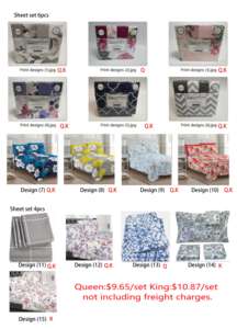 6pcs Set Sprei Ukuran Queen King 100% Poliester Mikrofiber Sekali Pakai Lipat Motif Bunga Hewan Natal Daun untuk Penggunaan Hotel - Product Image 3