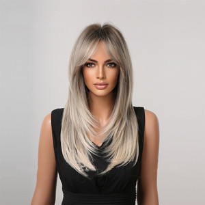 Parrucca Sintetica Lunga 60cm alla Moda, Multicolore, Resistente al Calore, per Feste <span class=keywords><strong>di</strong></span> <span class=keywords><strong>Halloween</strong></span> e Cosplay, per Donne - Product Image 4