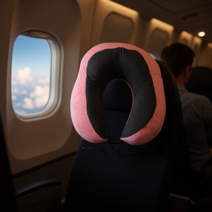 3178-8 U-Shaped Travel <b>Pillow</b> Plain Color Magnetic Fabric - Product Image 2