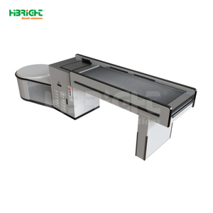 Highbright Modern Stainless Steel Cashier <b>Counter</b> for Supermarket & Grocery Stores - Product Image 1