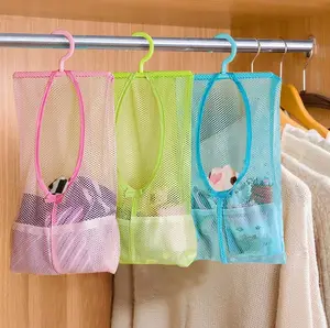 Multifunctionele Opknoping Mesh Bag Kleding Organizer Waszak Voor Thuis En Reizen