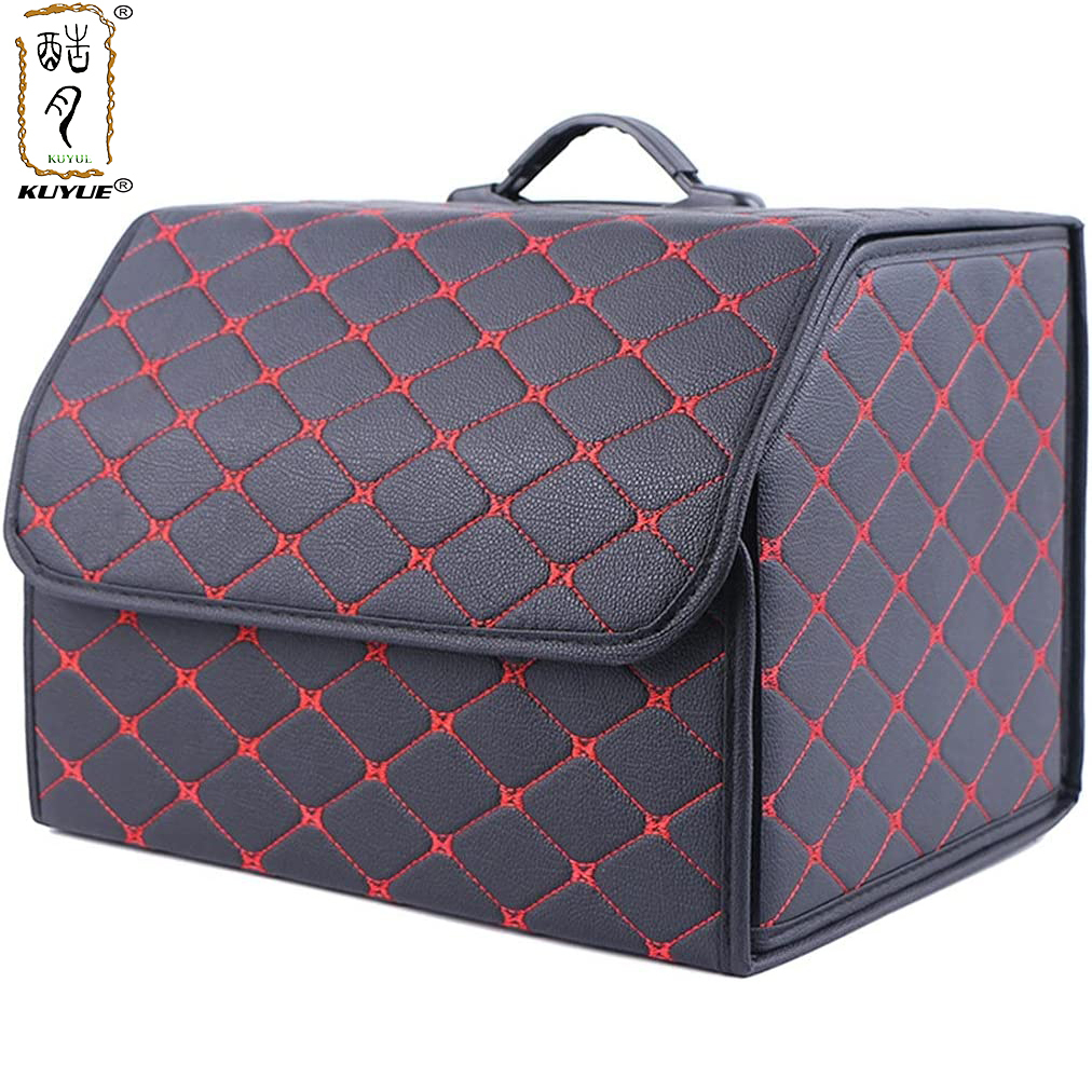 KUYUE Collapsible Car Trunk Storage Box,Cargo Trunk Organizer and ...