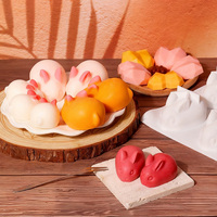 Mousse für Kaninchen gelee Silikon form Umwelt freundliches Antihaft-Gebäck-Backwerk zeug Babynahrung & Kuchen form PC-Material
