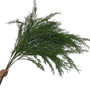 ช่อดอกอัศปารักษาประดิษฐ์ ใบไม้เสมือนจริง ตกแต่งงานแต่งงานในร่ม ตกแต่งบ้านด้วยต้นไม้สีเขียว - Product Image 5