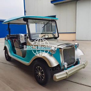 Voiture de golf classique vintage à 5 places, électrique, avec certificat EEC - Product Image 1