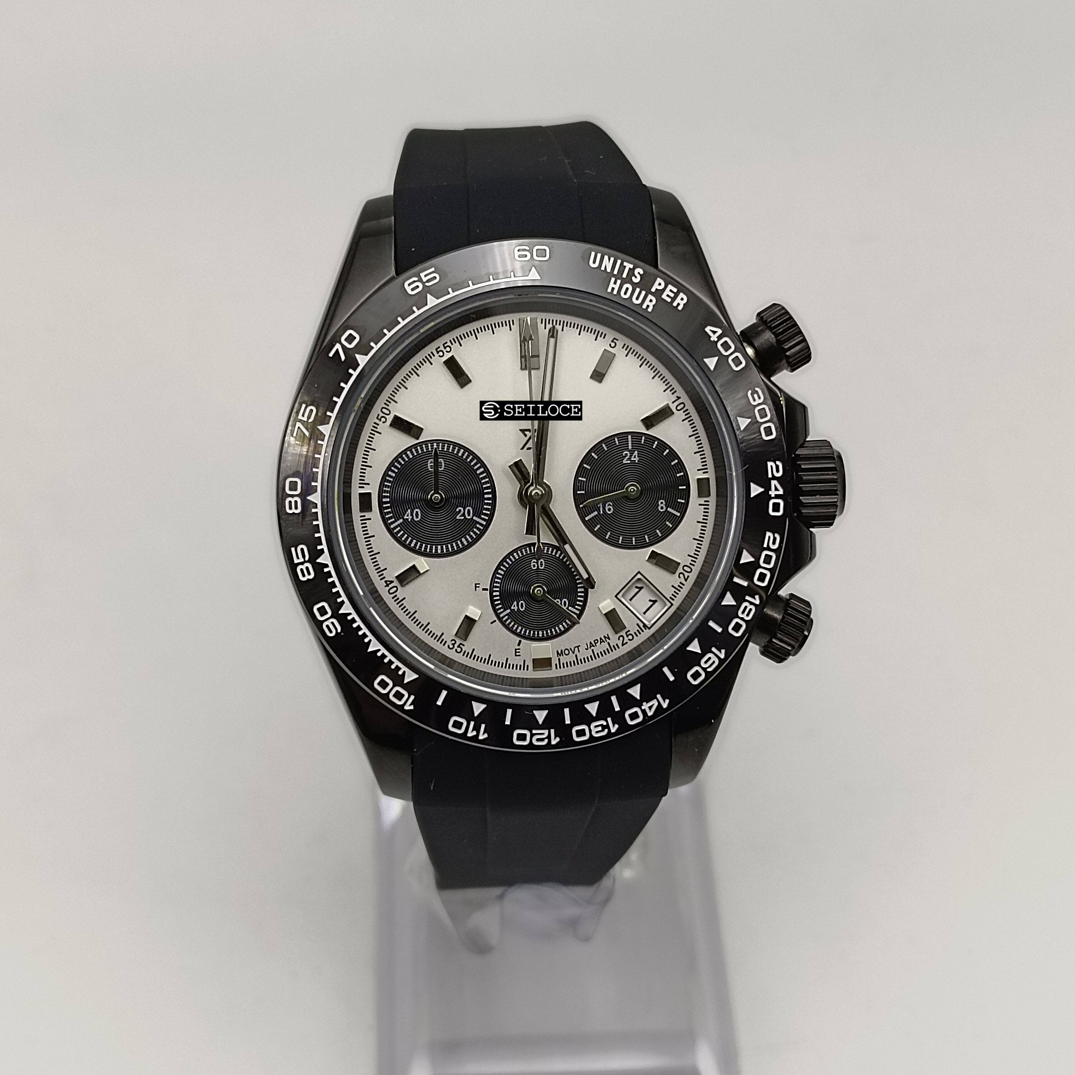 Black Case+White Dial