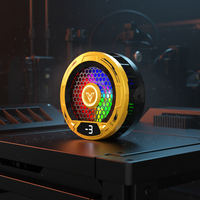 Support de téléphone magnétique avec affichage de la température, refroidisseur RGB, support de bureau flexible portable pour le jeu