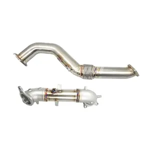 Tubería de bajada para Honda Civic 1,5 T, tubería frontal de acero inoxidable 2016-2019