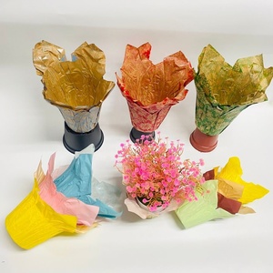 Fabricant de pots de fleurs personnalisés, couverture de <span class=keywords><strong>Pot</strong></span> de fleurs en plastique PE en papier Kraft recyclable imperméable - Product Image 2