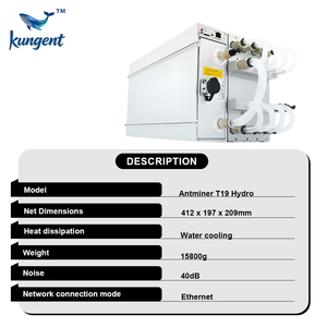 Minero educativo Bitmain Antminer T19 Hyd 158T 158Th/s SHA 256 refrigerado por agua para aprendizaje - Product Image 5