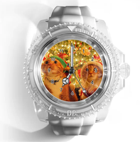 Nouvelle Montre Personnalisée avec Votre Logo et Photo, Étanche en Silicone Transparent