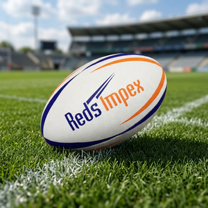 Ball de rugby en caoutchouc synthétique de qualité supérieure, logo personnalisé, ball de performance de qualité compétition durable pour jeunes et adultes de 14 ans et plus - Product Image 1