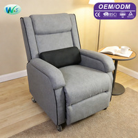 Fauteuil de Gaming en Gros, Canapé de Loisirs avec Roulettes, Fauteuil Simple Convertible en Lit, Fauteuil de Loisirs avec Accoudoirs WS8917