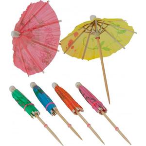 Wood Cocktail Drink Picks Party ombrellone decorativo ombrellone Cocktail bastoncini <span class=keywords><strong>di</strong></span> <span class=keywords><strong>legno</strong></span> per promozioni - Product Image 3