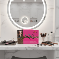 Boîtes rigides personnalisées en gros avec fermeture magnétique, gaufrage, emballage cadeau pour cosmétiques, outils de maquillage, éponges en forme de livre
