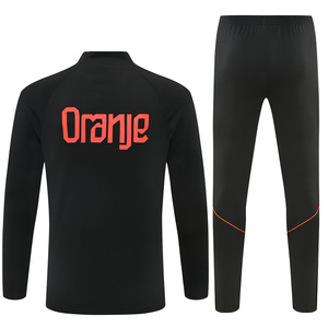 Autumn Winter Jersey Soccer Apparel Training Uniform 26/27 Nederlanden Half Zipper Long Sleeve Sportswear Soccer Training Suit - Product Image 1
