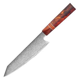 Cuchillo Kiritsuke Profesional de Acero Damasco, Cuchillo de Chef Japonés <span class=keywords><strong>para</strong></span> Sushi, Sashimi y <span class=keywords><strong>Carne</strong></span>, Mango Ergonómico, Logotipo Personalizado - Product Image 1