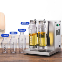 Agitateur automatique à double tête pour thé au lait, machine à secouer le thé aux bulles en acier inoxydable, mélangeur de jus de fruits pour thé Boba, café, cocktail