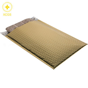 Bán buôn 8x11 inch màu đen kim loại bong bóng bưu phẩm phong bì không thấm nước Poly bong bóng cho các sản phẩm mỹ phẩm - Product Image 1